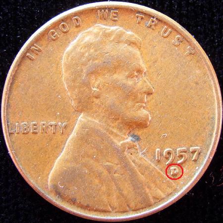 Lincoln Cent Mint Mark Placement
